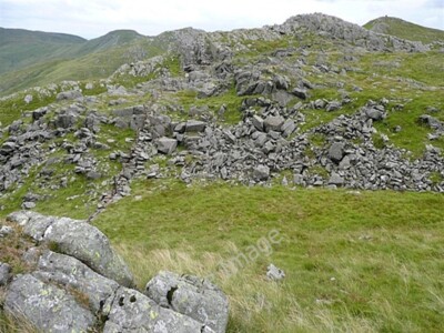Foto 6x4 Ysgafell Wen Tal-y-waenydd Der lange, felsige Gipfelgrat der Ysga um 2009