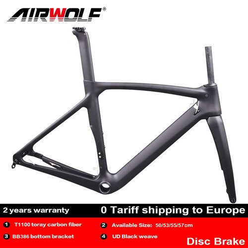 Telaio per bici da strada in carbonio Telaio per bicicletta Freno a disco |  eBay