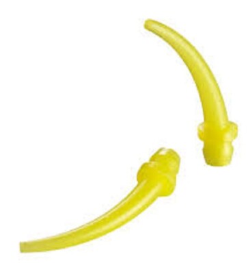 100 pcs Intraoral tips for mixing tips White and Yellow