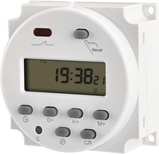 Digital LCD Power Weekly Programmable Timer Relay Switch CN101A DC12V 16Amp SPST