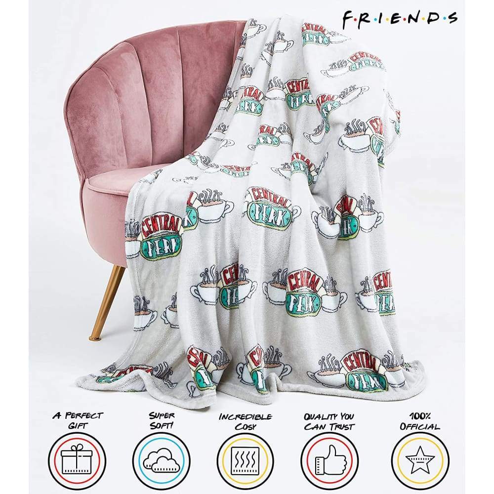 Friends TV Show Fleece Blanket Super Soft Central Perk Blankets Throws