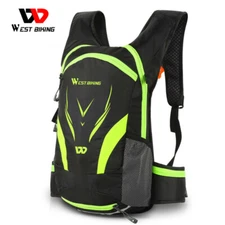WEST BIKING Waterproof Cycling Bag Hiking Hydration Packs Backpack Green 16L