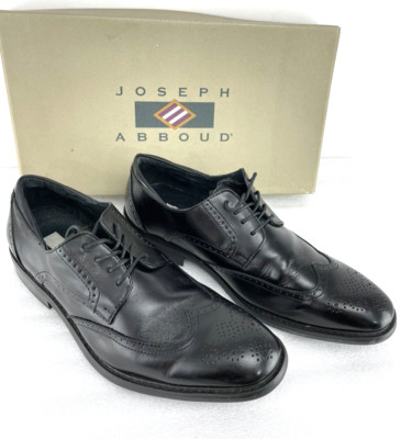 Joseph Abboud Black lace-up men's dress shoes, Size 9 EEE (3E) Style K125B, NIB