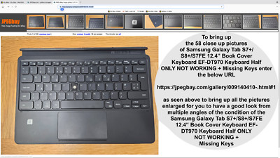 Samsung Galaxy Tab S7+/S8+ PLUS Book Cover Keyboard EF-DT970