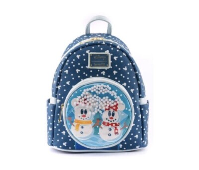 Disney Loungefly Mickey and Minnie Christmas Snowglobe backpack and wallet s-l400.jpg main image 3