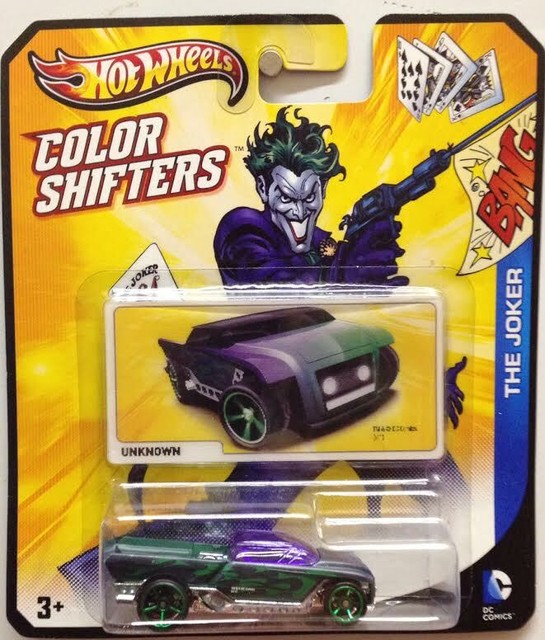 2012 Mattel DC Comics Hot Wheels Color Shifters THE JOKER UNKNOWN