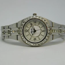 RELIC ZR11788*S All St. Steel Quartz Analog Women's Watch Sz. 6 1/4" New Battery