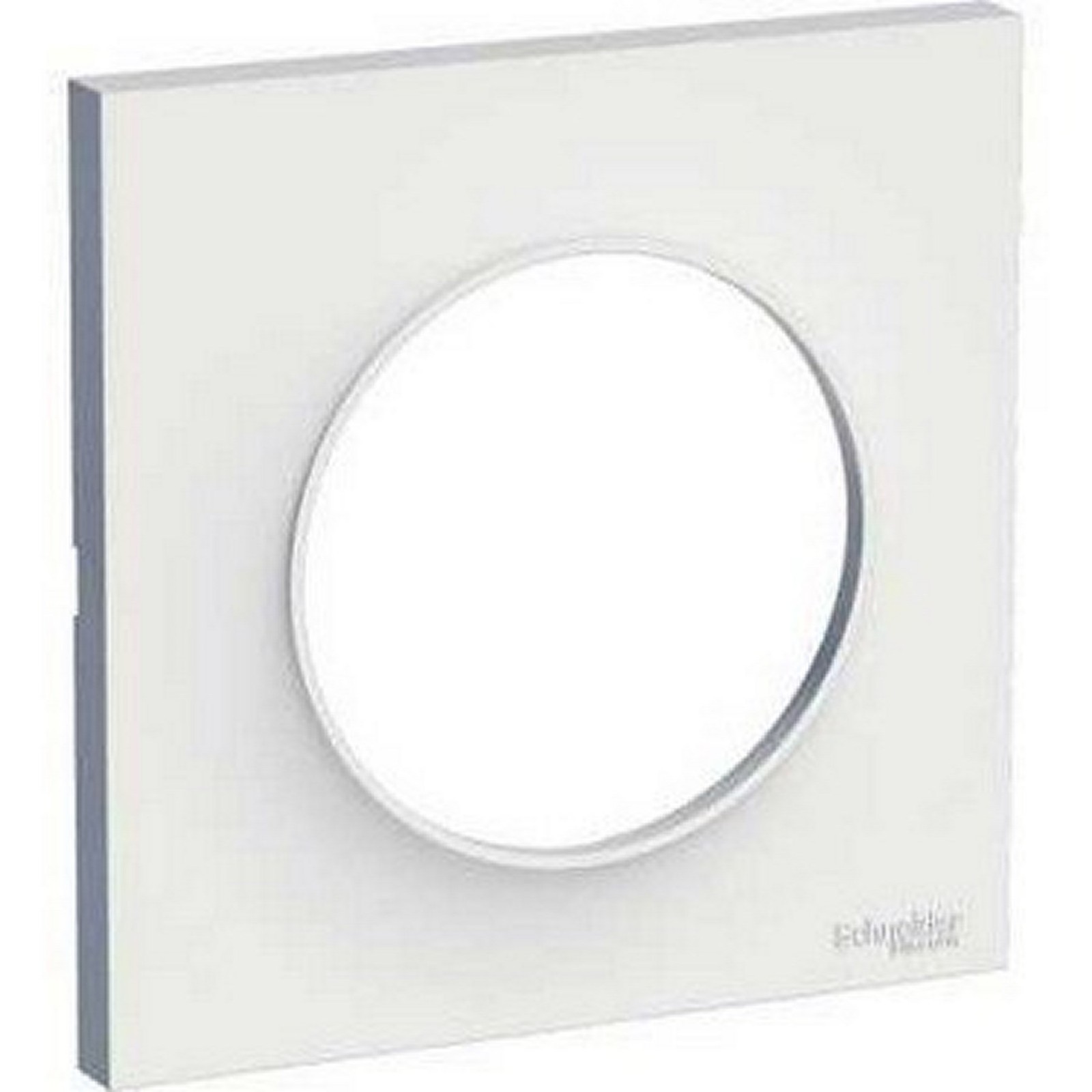 Plaque Blanc Schneider Odace Styl S523702P lot de 100 pour finition d'interrupteur encastrable