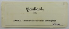 HANHART Bedienungsanleitung & Garantie - Admiral Chronograph - englisch