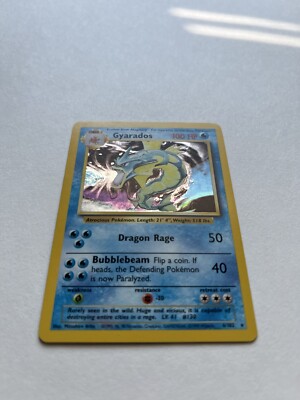 Vintage Pokémon Base Set Holo Gyarados 6/102