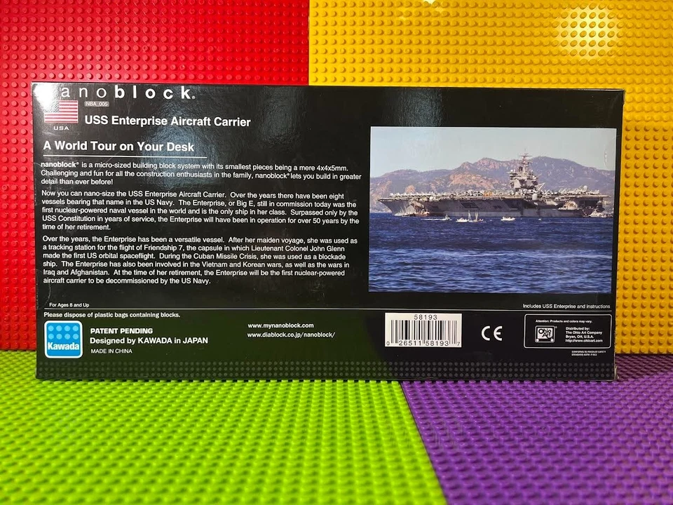 Nanoblock USS Enterpirse Aircraft Carrier NBA_005, New in Sealed Box - Image 2 of 4