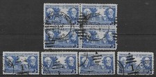 1949 US Lot of 8 Used Washington & Lee University 3¢ Issue, UNH, SC #982 *F* 