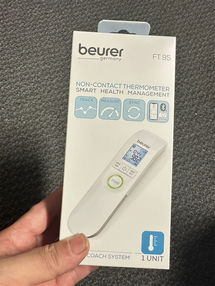 Beurer FT95 Bluetooth Termómetro Sin Contacto Nuevo En Caja Sistema Health Coach Nuevo Foto 3 de 4