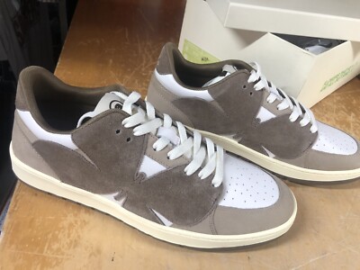 New AMAC Customs Butterfly Wingspan Low Mocha Khaki Ivory Sneakers M 8 W 9.5