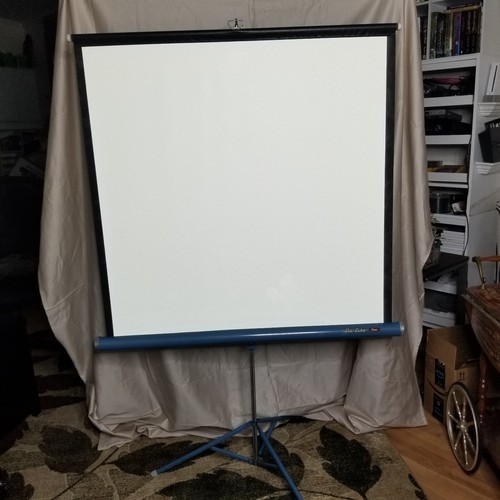 Vintage DaLite Flyer Movie Portable Projection Screen, 40" x 40