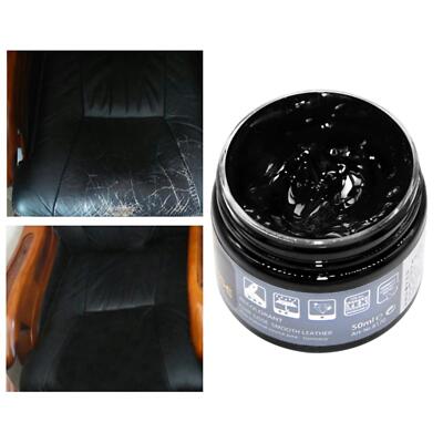 Leder Farbe Restaurator Färben Erneuern Paste für Sofa Couches Tasche Schwarz