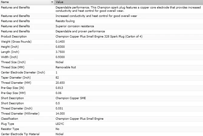 Paquete de 4 bujías de cobre Champion para Volvo 1800 L4-2,0 L 1972 Foto 3 de 4
