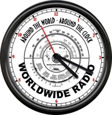 Retro Amateur Ham Radio Repair Retro Vintage Look Dial Face Sign  Wall Clock