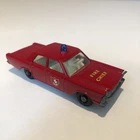 Matchbox Lesney Ford Galaxie No. 55/59 1968 Fire Chief Car Made In England NM