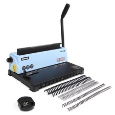 Rayson TD-132 Wire Binding Machine, 32-Hole Spiral Coil Binder, 3:1 Pitch, Pu...
