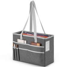 UNICITII File Organizer Box, Portable Tote Bag, Hanging Filing - Desktop File Fo