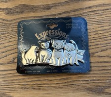 New Old Stock Remarkably Unique VTG Expressions Kitty Cat Family Hair Barrette