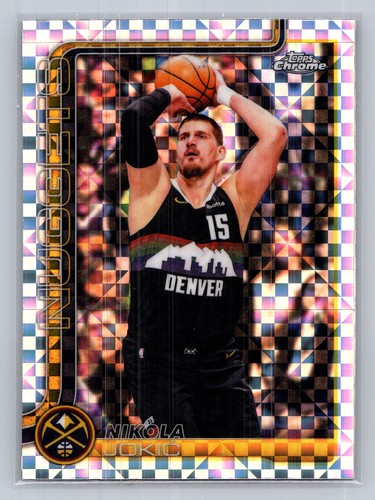 2025-26 Topps Chrome Update - Nikola Jokić X-Fractor Denver Nuggets #12