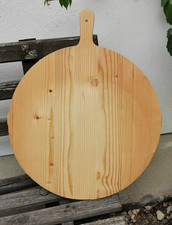 Altes Kuchenbrett Backbrett Pizzabrett Küchenbrett Schneidbrett Holz rund Ø 40