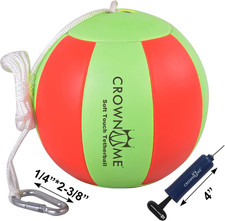 Tetherball Ball and Rope Set- Tetherball Ball with Rope and Carabineer Hoop