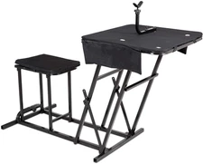 Goplus Foldable Shooting Table, Height Adjustable Shooting Bench with Adjustable