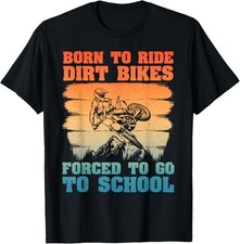 Funny Dirt Bike Art for Boys Girls Motocross Dirt Bike Rider T-Shirt