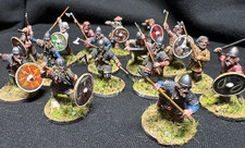 28mm Wikinger Warband, Victrix, ideal zur Plünderung - 16 Figuren schön bemalt