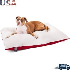 Plush Dog Bed Washable Crate Premium Comfort Removable Cover Pet Bed