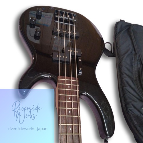 Rare tête assortie basse électrique Squier MB-4 noire - Photo 5/15