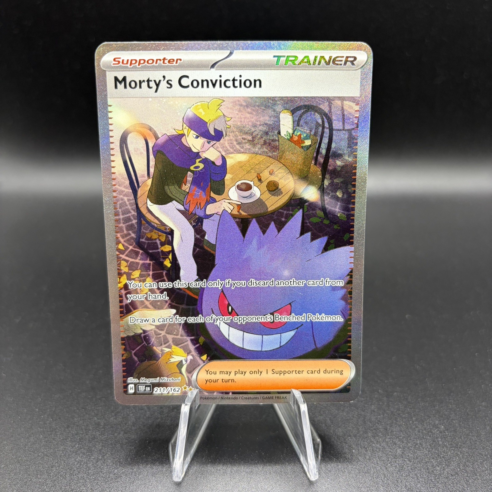 Pokemon Morty's Conviction 211/162 Holo SV05: Temporal Forces