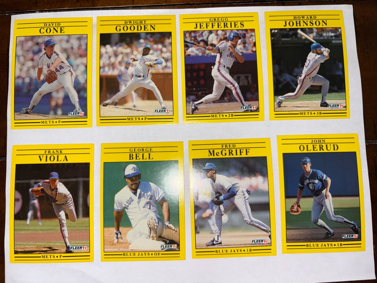 1991 FLEER BASE BASEBALL CARDS YOU CHOOSE MLB CARD FREE SHIPPING