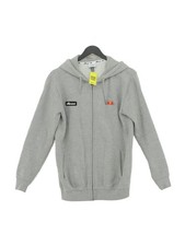 Ellesse Women's Hoodie UK 8 Grey Cotton with Polyester Pullover