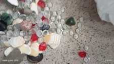 Handmade Mixed Glass Mosaic Supplies with Shells and Stones