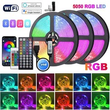 5V USB LED Strip Lights TV Back Light 5050 RGB Color Changing with 24Key Remote