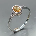 Women jewelry ring Natural Citrine Ring 925 Sterling Silver Size 7.5 /R473137