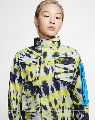 OFF-WHITE x Nike Women s NRG AOP Jacket Volt CK4808-702