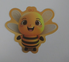 Colorful Adorable Baby Bee Sticker 1.78" x 2.18" AG