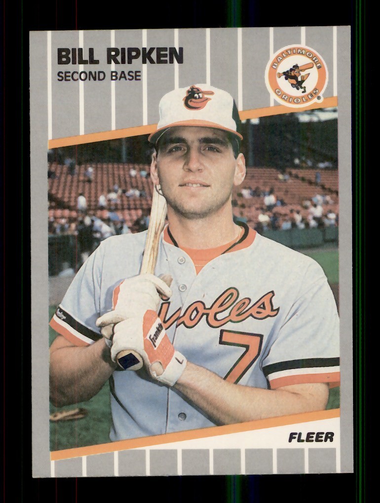 1989 Fleer - Billy Ripken #616 Black Box on Bat Knob