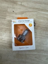 Tech and go 141 0406 TG3 4.4 Amp 3-Port Car Charger