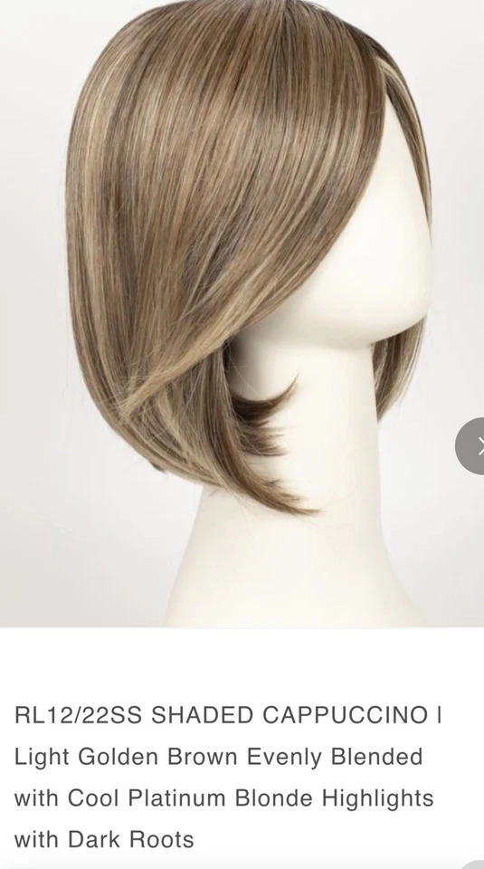 Peluca Raquel Welch Modo Retrato Encaje Sintético Frontal Mono Top/Capuchino Sombreado Foto 3 de 4