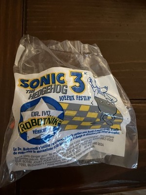 Rare France 1993 Vintage McDonald's Happy Meal SONIC The Hedgehog 3 Dr. Robotnik