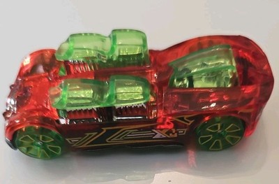 What-4-2 Hot Wheels 2005 Mainline #150 Translucent Red FTE Rims 1:64 Loose