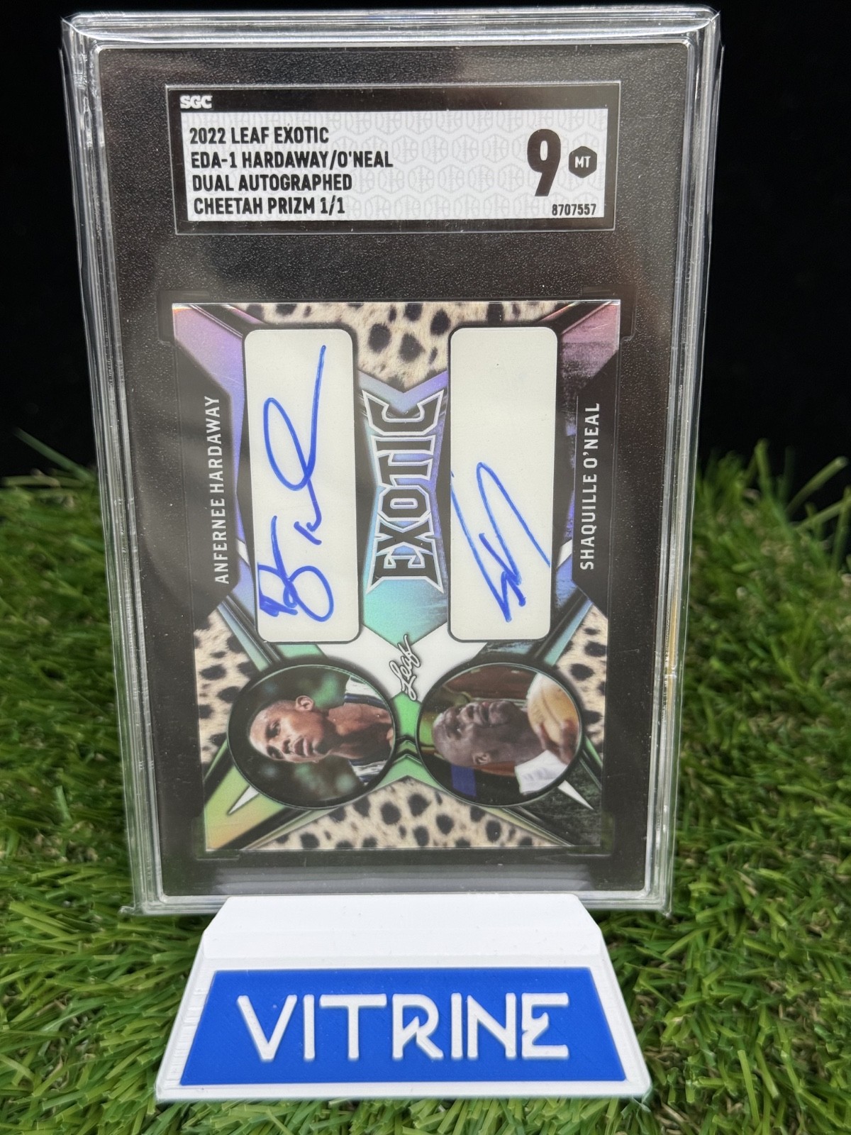 2022 Leaf Exotic Penny Hardaway Shaquille O'Neal Cheetah Prizm 1/1 Dual Auto