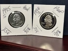 1995-S & 1996-S Silver Proof Washington Quarters Awesome Deep Cameo Finish