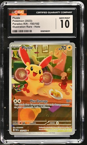 Plusle graded CGC 10 for sale on eBay